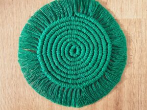 Coaster ''Botanic Teal'' din macrame